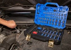 Kobalt Mechanics Tool Sets Centennial 100-Piece Standard (SAE) and Metric Combination Polished Chrome Mechanics Tool Set (1/4-in; 3/8-in) -Daily Home Tools Hub 42394149