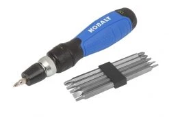 Kobalt Screwdrivers Ratcheting screwdriver set 10-Piece Plastic Handle Ratcheting Set Multi-bit Screwdriver Set