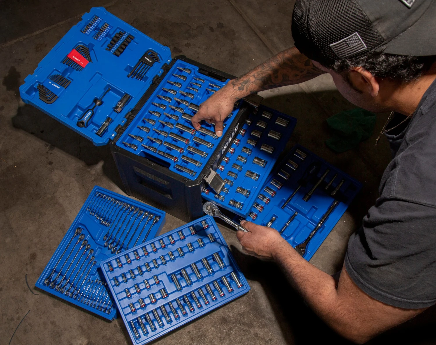 Kobalt Mechanics Tool Sets 250-Piece Standard (SAE) and Metric Combination Polished Chrome Mechanics Tool Set (1/4-in; 3/8-in) 10 Kobalt Mechanics Tool Sets 250-Piece Standard (SAE) and Metric Combination Polished Chrome Mechanics Tool Set (1/4-in; 3/8-in) - Image 10