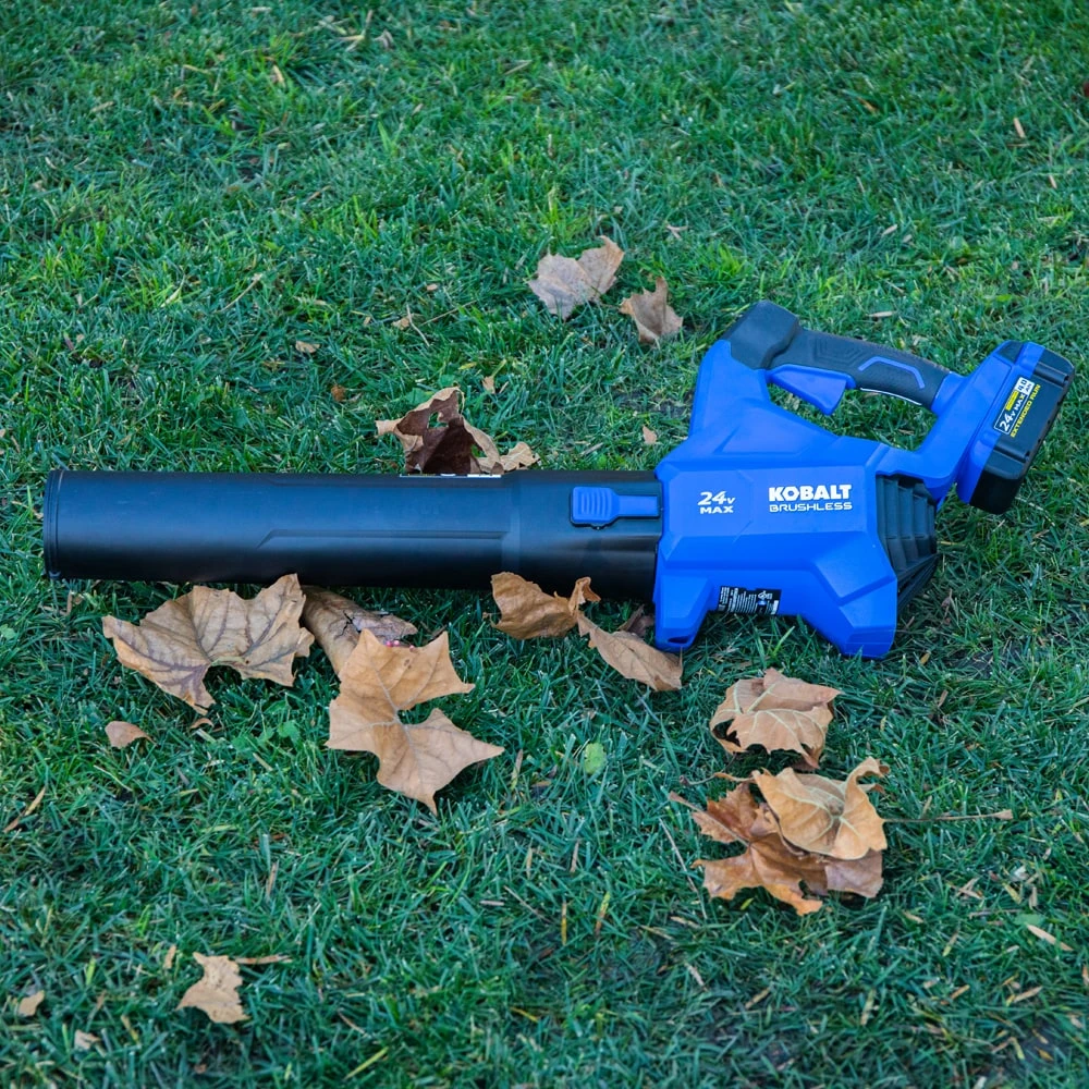 Kobalt Cordless Electric Leaf Blowers 24-volt 500-CFM Brushless Handheld Cordless Electric Leaf Blower 4 Ah (Battery & Charger Included) 8 Kobalt Cordless Electric Leaf Blowers 24-volt 500-CFM Brushless Handheld Cordless Electric Leaf Blower 4 Ah (Battery & Charger Included) - Image 8