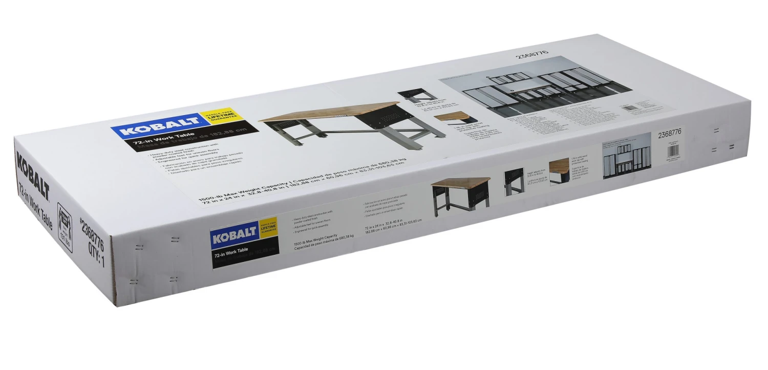 Kobalt Work Benches 72-in W x 40.8-in H Wood Work Bench 8 Kobalt Work Benches 72-in W x 40.8-in H Wood Work Bench - Image 8