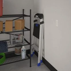 Kobalt Step Stools 2-Step 250-lb Capacity Aluminum Foldable Step Stool 16 Kobalt Step Stools 2-Step 250-lb Capacity Aluminum Foldable Step Stool -Daily Home Tools Hub 43350868