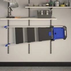 Kobalt Step Stools 3-Step 250-lb Capacity Gray Aluminum Foldable Step Stool -Daily Home Tools Hub 43410326