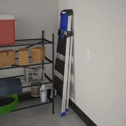 Kobalt Step Stools 3-Step 250-lb Capacity Gray Aluminum Foldable Step Stool -Daily Home Tools Hub 43410327