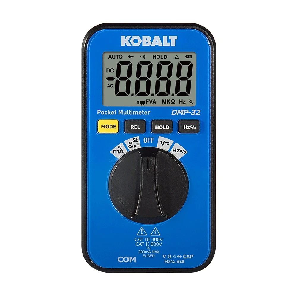 Kobalt Test Meters 0.2 Amp 600V Digital Multimeter (Battery Included) 1 Kobalt Test Meters 0.2 Amp 600V Digital Multimeter (Battery Included)