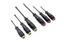 Kobalt Screwdrivers 6-Piece Tpr/Thermoplastic Rubber Handle Slottedhead and Phillips Screwdriver Set