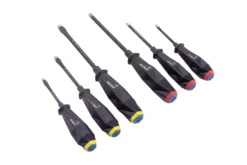Kobalt Screwdrivers 6-Piece Tpr/Thermoplastic Rubber Handle Slottedhead and Phillips Screwdriver Set