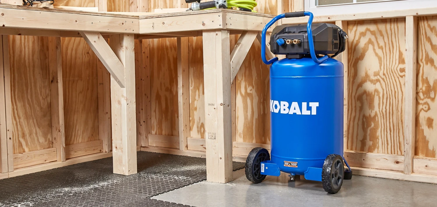 Kobalt Air Compressors 20-Gallon Single Stage Portable Corded Electric Vertical Air Compressor 8 Kobalt Air Compressors 20-Gallon Single Stage Portable Corded Electric Vertical Air Compressor - Image 8