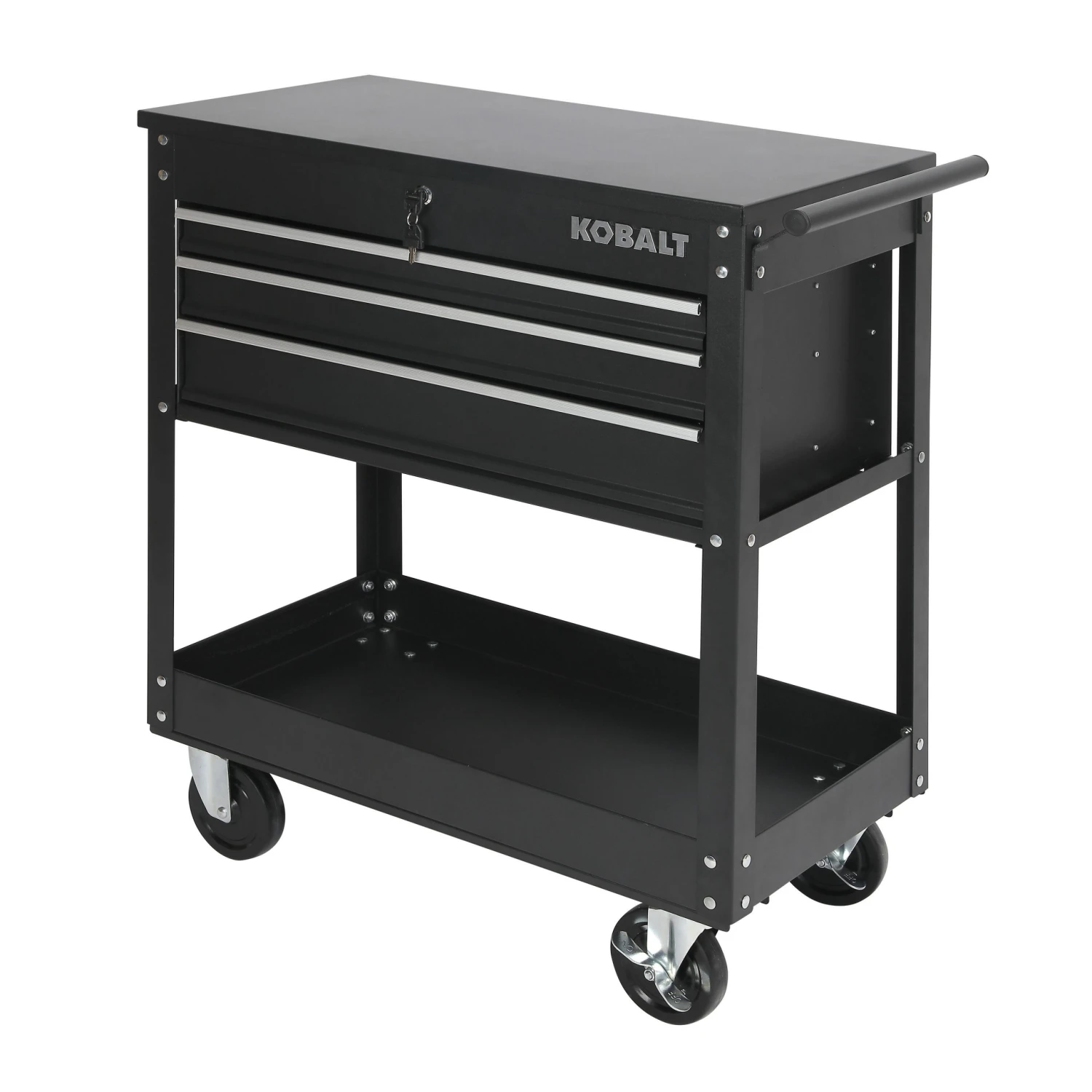 Kobalt Top Tool Chests 30.5-in W x 37.5-in H 3-Drawer Steel Tool Chest (Black) 2 Kobalt Top Tool Chests 30.5-in W x 37.5-in H 3-Drawer Steel Tool Chest (Black) - Image 2