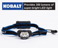 Kobalt Headlamps 350-Lumen LED Headlamp (Battery Included)