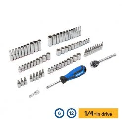 Kobalt Mechanics Tool Sets 309-Piece Standard (SAE) and Metric Combination Polished Chrome Mechanics Tool Set (1/4-in; 3/8-in) 20 Kobalt Mechanics Tool Sets 309-Piece Standard (SAE) and Metric Combination Polished Chrome Mechanics Tool Set (1/4-in; 3/8-in) -Daily Home Tools Hub 44194581