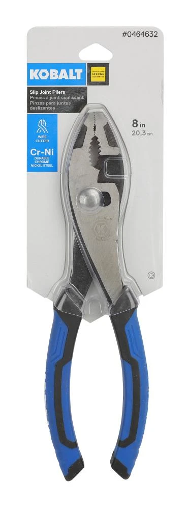Kobalt 8-in Slip Joint Pliers with Wire Cutter 5 Kobalt 8-in Slip Joint Pliers with Wire Cutter - Image 5