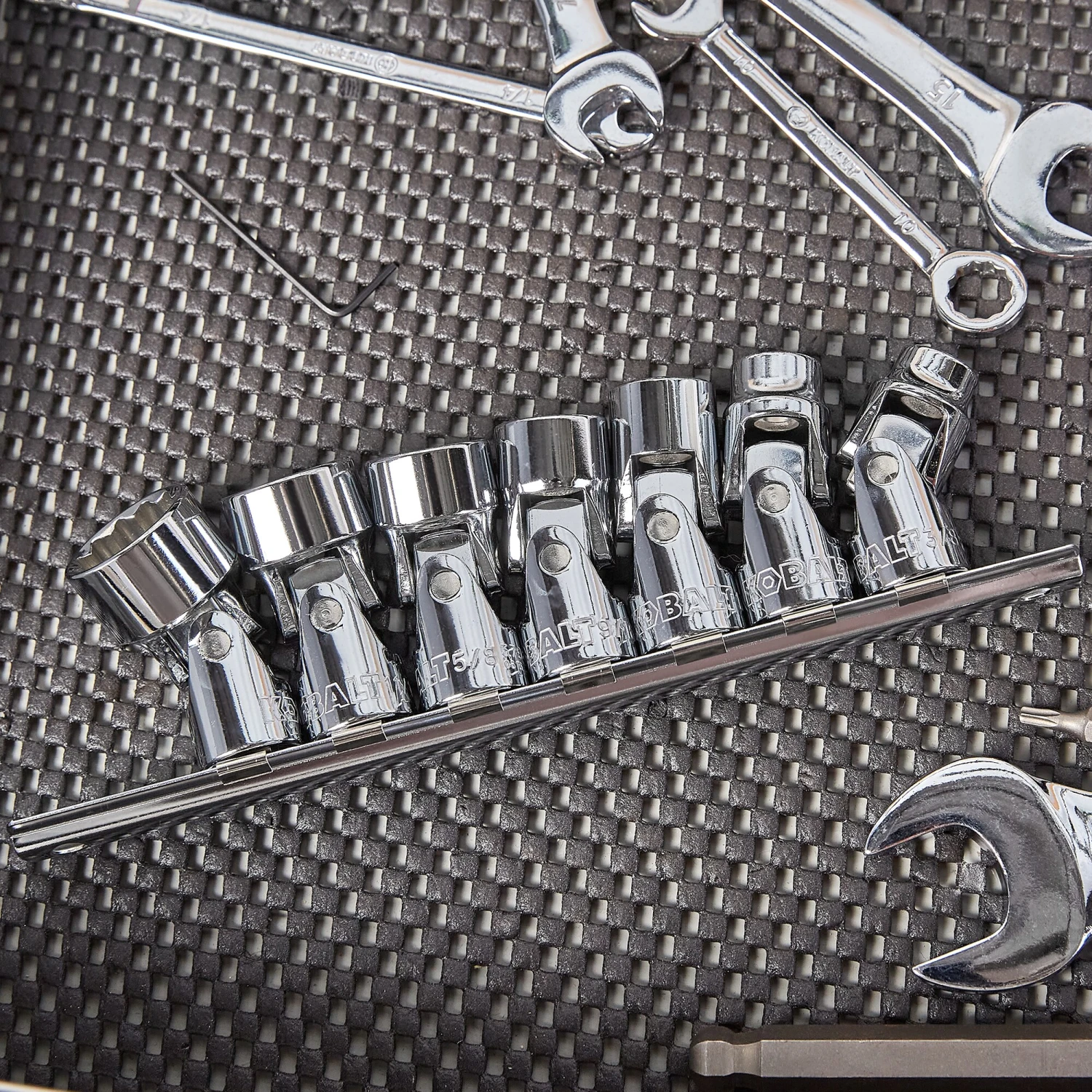 Kobalt Sockets & Socket Sets 7-Piece Standard (SAE) 3/8-in Drive 12-point Set Shallow Socket Set 2 Kobalt Sockets & Socket Sets 7-Piece Standard (SAE) 3/8-in Drive 12-point Set Shallow Socket Set - Image 2