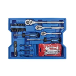 Kobalt Mechanics Tool Sets 243-Piece Standard (SAE) and Metric Combination Polished Chrome Mechanics Tool Set (1/4-in; 3/8-in) -Daily Home Tools Hub 44474233 scaled