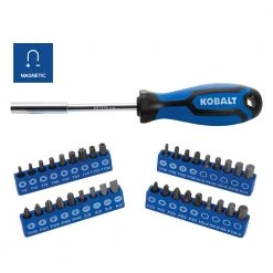 Kobalt Mechanics Tool Sets 65-Piece Standard (SAE) and Metric Combination Polished Chrome Mechanics Tool Set -Daily Home Tools Hub 44480345