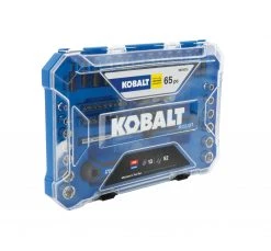 Kobalt Mechanics Tool Sets 65-Piece Standard (SAE) and Metric Combination Polished Chrome Mechanics Tool Set -Daily Home Tools Hub 44487025