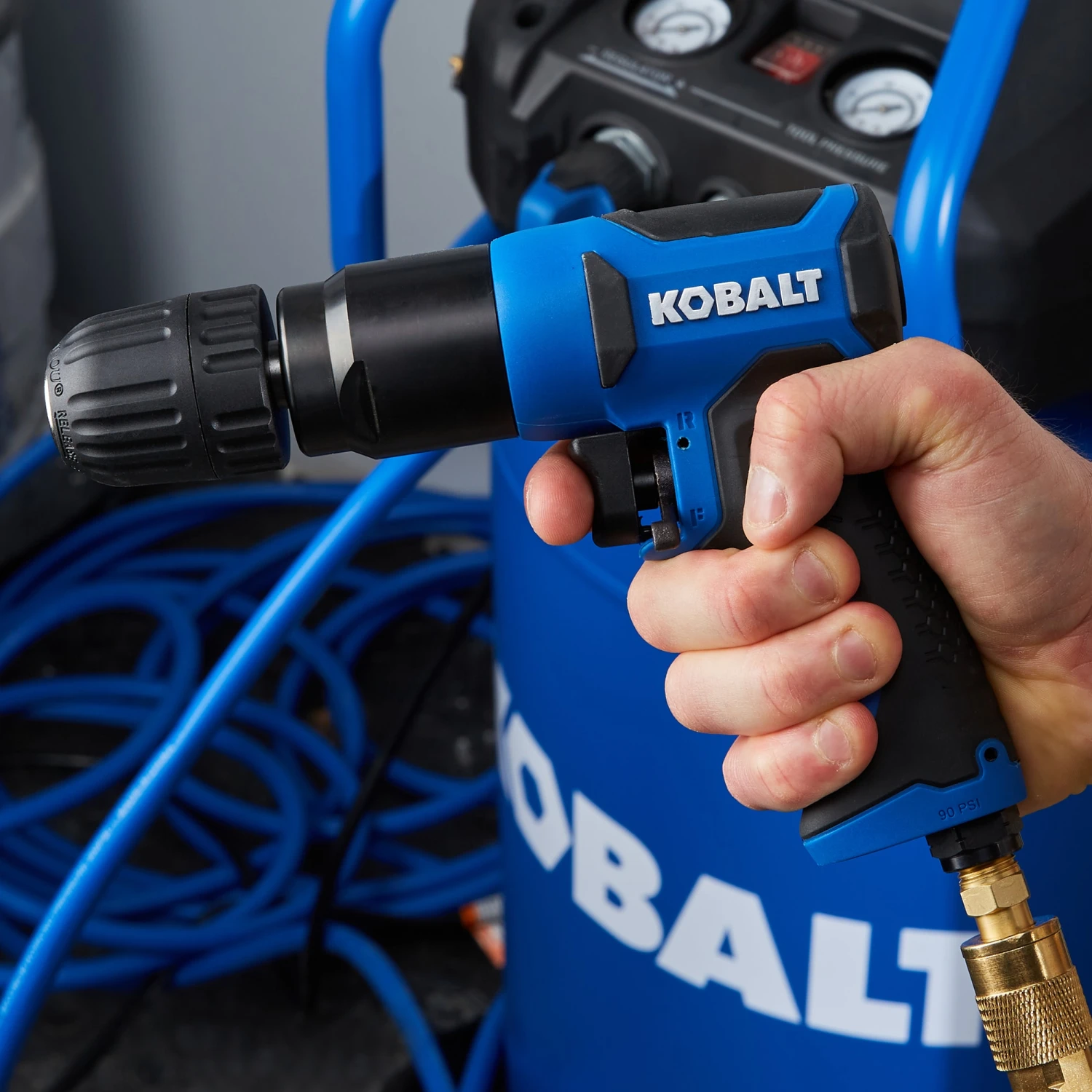 Kobalt Air Drills & Drivers Forward/Reverse Rocker Switch Air Drill 6 Kobalt Air Drills & Drivers Forward/Reverse Rocker Switch Air Drill - Image 6