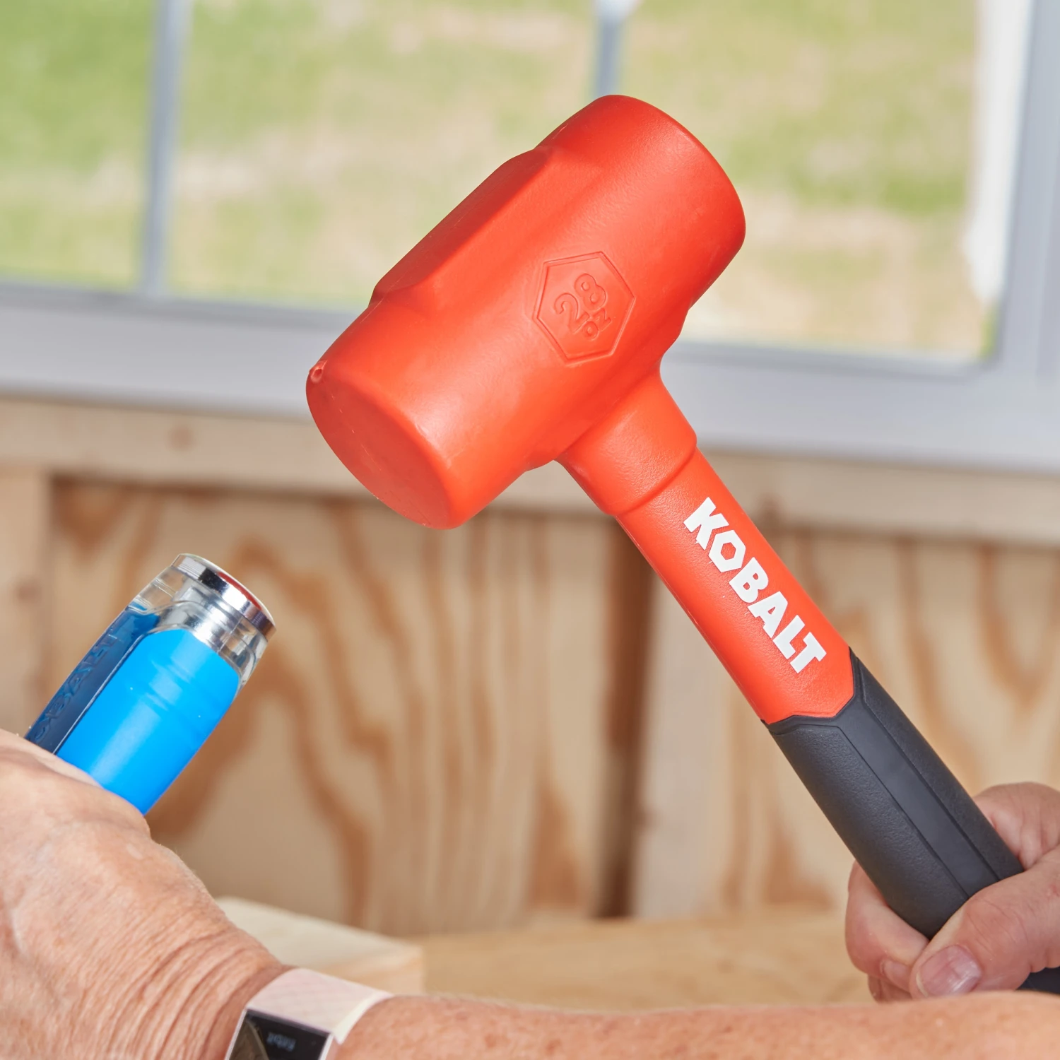 Kobalt Hammers 28-oz Smooth Face Plastic Head Plastic Dead Blow Hammer 3 Kobalt Hammers 28-oz Smooth Face Plastic Head Plastic Dead Blow Hammer - Image 3