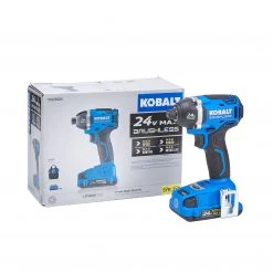 Kobalt Impact Drivers 24-volt Max Variable Speed Brushless Cordless Impact Driver (1-Battery Included) 13 Kobalt Impact Drivers 24-volt Max Variable Speed Brushless Cordless Impact Driver (1-Battery Included) -Daily Home Tools Hub 45231353