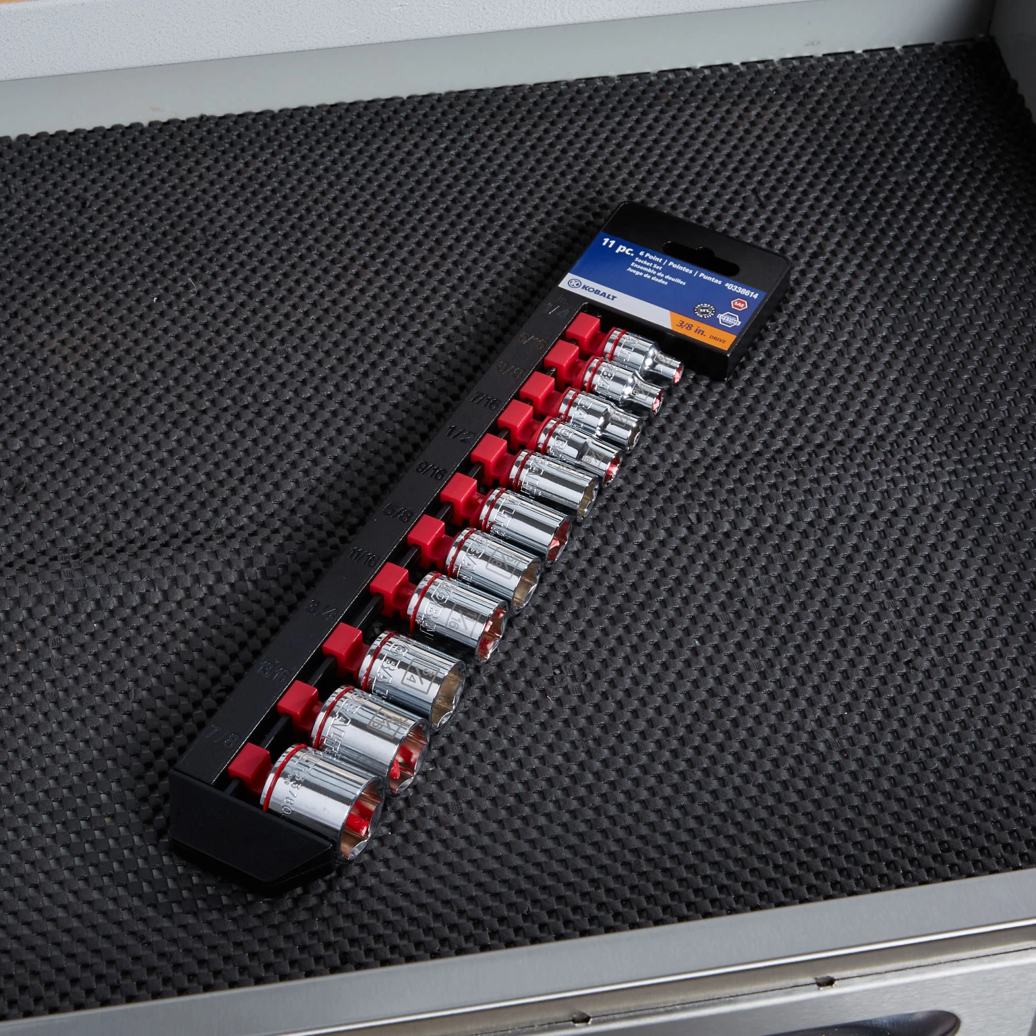 Kobalt Sockets & Socket Sets 11-Piece Standard (SAE) 3/8-in Drive 6-point Set Shallow Socket Set 3 Kobalt Sockets & Socket Sets 11-Piece Standard (SAE) 3/8-in Drive 6-point Set Shallow Socket Set - Image 3