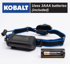 Kobalt Headlamps 350-Lumen LED Headlamp (Battery Included) 6 Kobalt Headlamps 350-Lumen LED Headlamp (Battery Included) -Daily Home Tools Hub 45368776