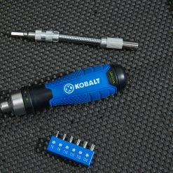 Kobalt Screwdrivers 27-Piece Rubber Handle Ratcheting Set Multi-bit Screwdriver Set -Daily Home Tools Hub 45373627