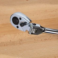 Kobalt Ratchets & Ratchet Sets 90-Tooth 1/2-in Drive Quick-release Flexible Head Standard Ratchet -Daily Home Tools Hub 45373737