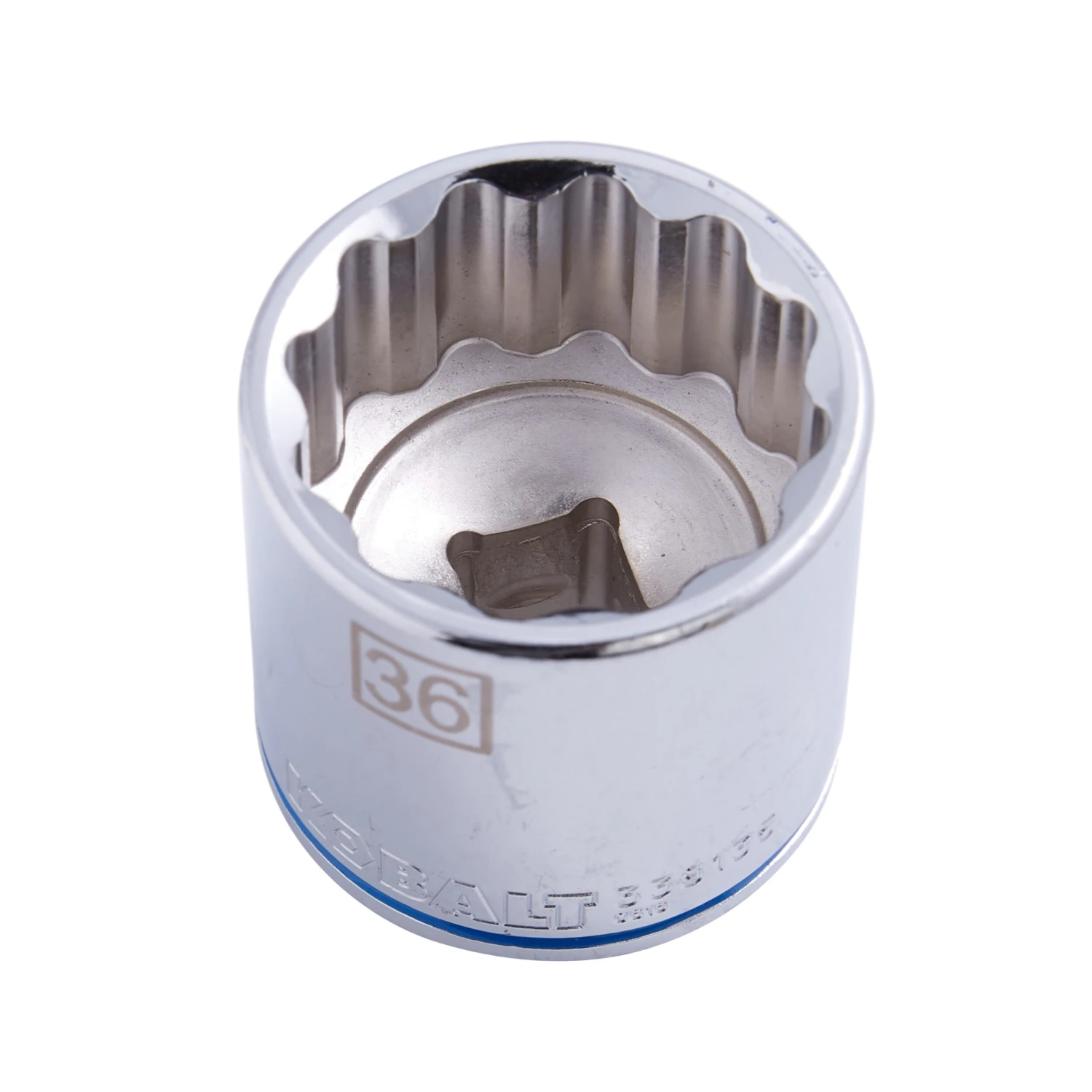 Kobalt Sockets & Socket Sets Metric 1/2-in Drive 12-point 36-mm Shallow Socket 2 Kobalt Sockets & Socket Sets Metric 1/2-in Drive 12-point 36-mm Shallow Socket - Image 2