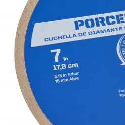 Kobalt Diamond Saw Blades 7-in Wet Porcelain Continuous Diamond Saw Blade -Daily Home Tools Hub 45400381