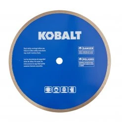Kobalt Diamond Saw Blades 10-in Wet Porcelain Tile Diamond Saw Blade -Daily Home Tools Hub 45400383