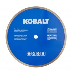 Kobalt Diamond Saw Blades 10-in Wet Glass Diamond Saw Blade -Daily Home Tools Hub 45400386