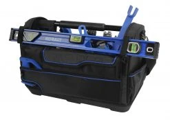 Kobalt Tool Bags Plumbing Tool Bag with Caddy Black, Blue Polyester 12.99-in -Daily Home Tools Hub 45452607